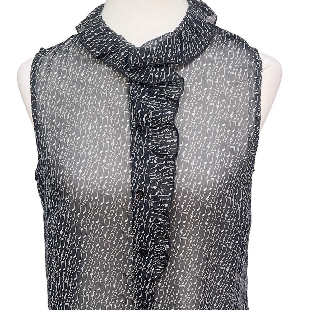 Cabi Music Note Ruffled Blouse - Picture 4 of 9